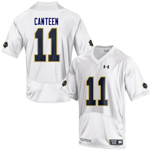 Men #11 Freddy Canteen Notre Dame Fighting Irish College Football Jerseys Sale-White - Click Image to Close